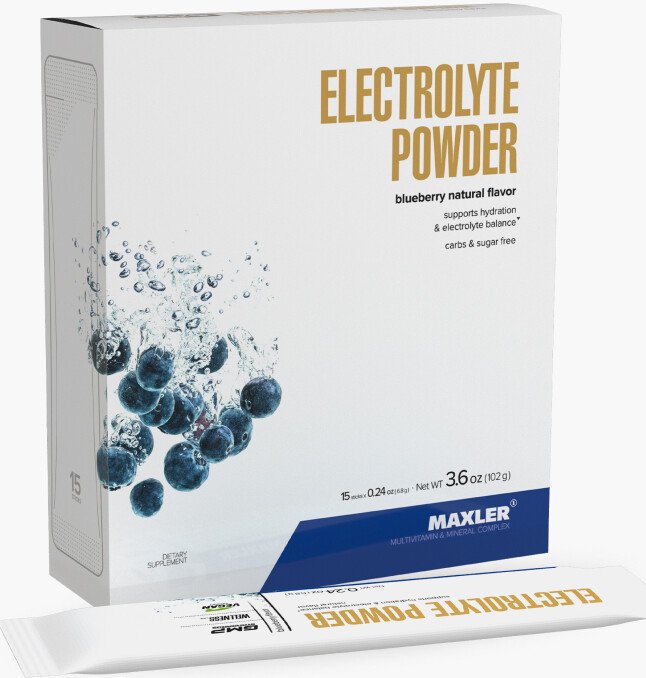 Электролит Maxler Electrolyte Powder (102 г, черника)