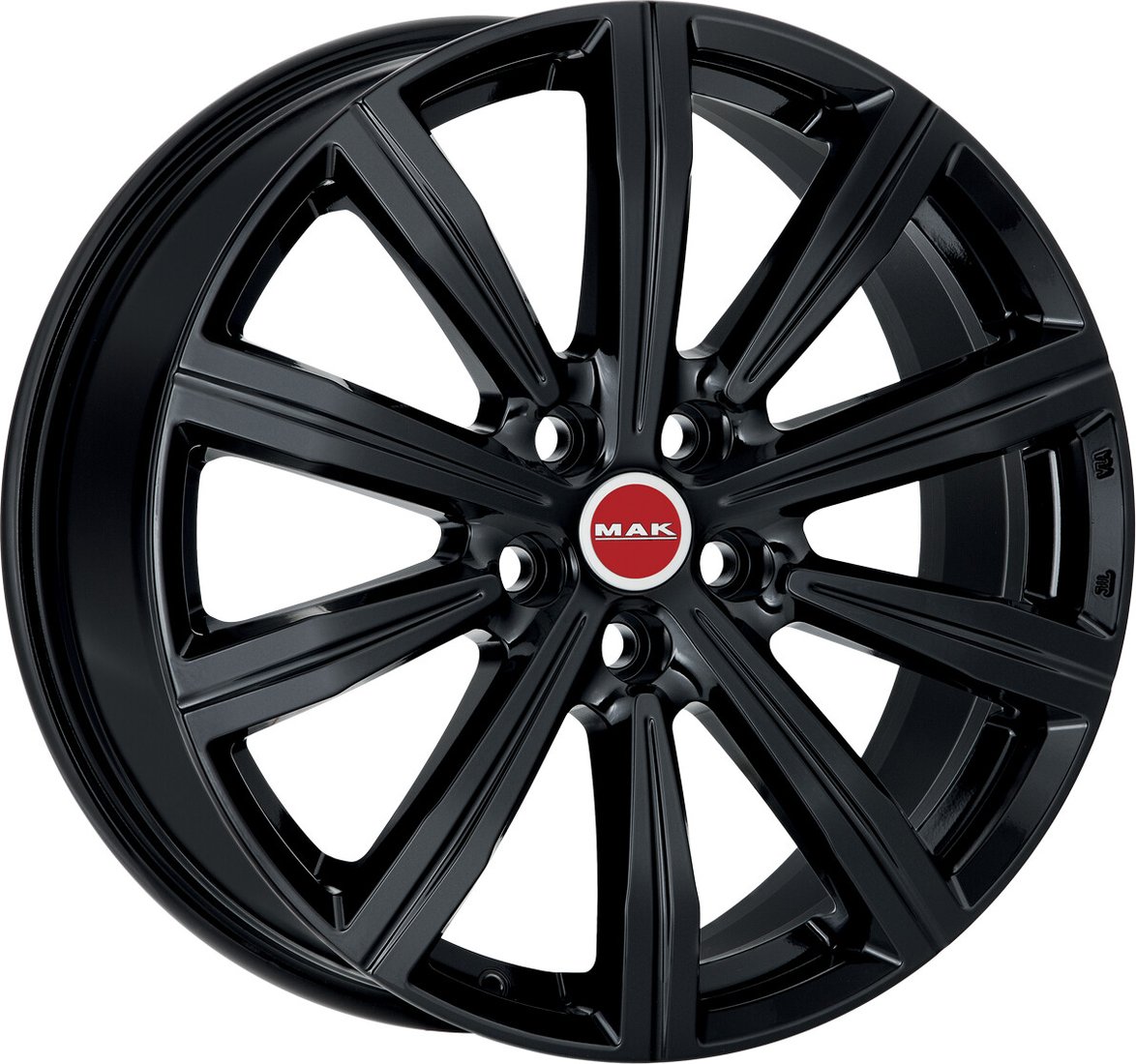 

Литые диски MAK Birmingham 20x8.5" 5x112мм DIA 66.6мм ET 52мм Gloss Black