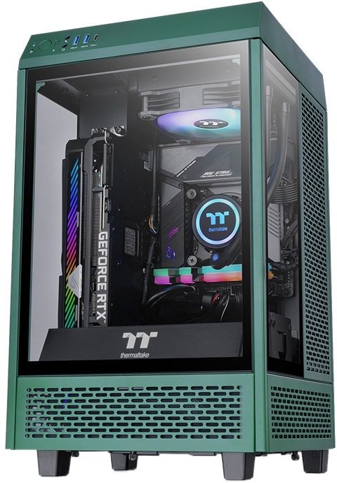 

Корпус Thermaltake The Tower 100 Mini Racing Green CA-1R3-00SCWN-00