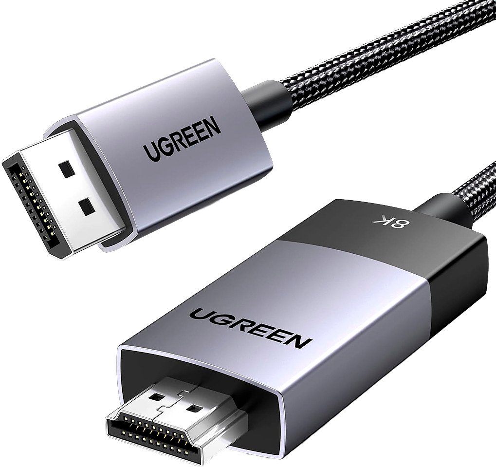 

Кабель Ugreen DP115 80395 DisplayPort - HDMI (1 м, черный)