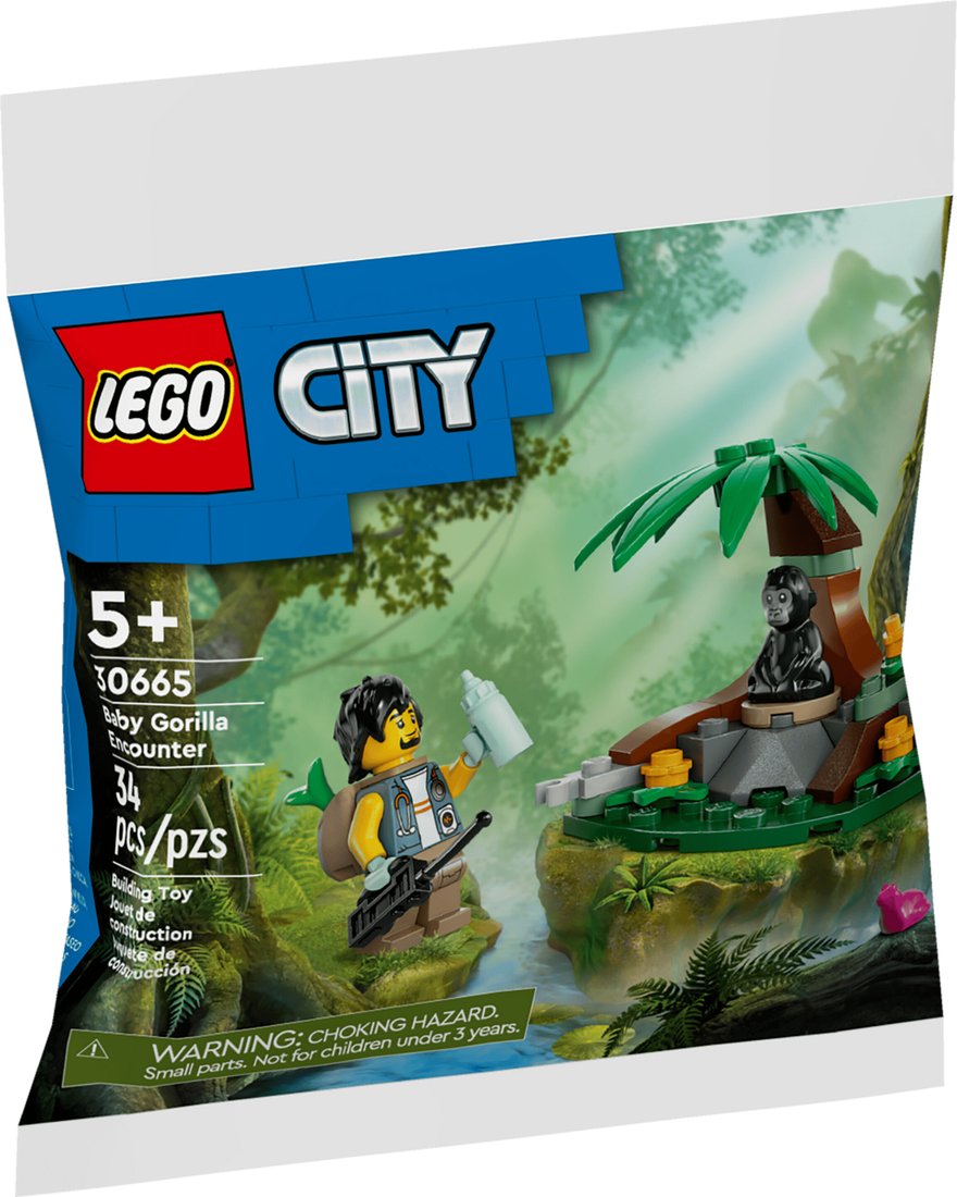 

Конструктор LEGO City 30665 Встреча с детенышем гориллы