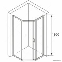 Душевой уголок RGW PA-86 38088602-11 100x120 (хром/прозрачное стекло)