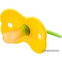 Пустышка Будь здоров Бантик с кольцом 2111