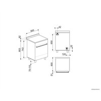 Кухонная плита Smeg C6GMX2