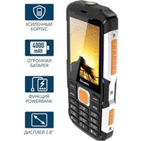 Телефон Olmio X14 (черный/оранжевый)