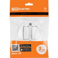 Выключатель TDM Electric Ретро SQ1806-0509 (белый)