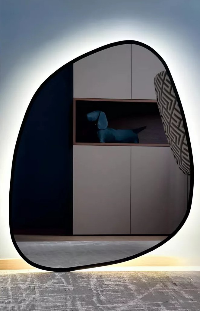 

Зеркало с подсветкой eMZe 64x80 LED.UV.NF.64.80.CHE.4K (черный с УФ-окантовкой и подсветкой)