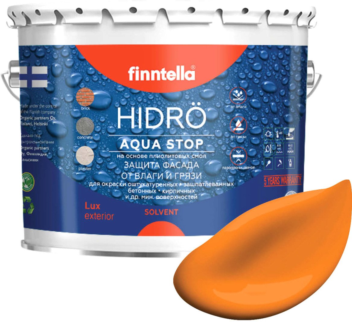

Краска Finntella Hidro Sahrami F-14-1-3-FL128 2.7 л (оранжевый)