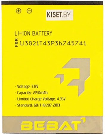 

Аккумулятор для телефона Bebat LI3821T43P3H745741