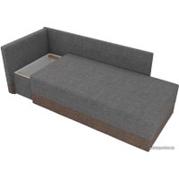 Тахта Лига диванов Никас 105213 (левый, серый/коричневый)