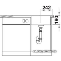 Кухонная мойка Blanco Zenar 45 S-F (левая, антрацит)