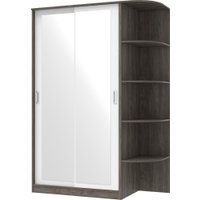 Шкаф-купе Кортекс-мебель Лагуна ШК04-02 (орех элия/белый, правая консоль)