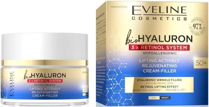

Eveline Cosmetics Крем для лица Biohyaluron 3 x Retinol System 50+ день/ночь 50 мл