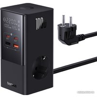 Сетевое зарядное Baseus PowerCombo Tower PowerStrip 2AC2+U2+С 100W CCGAN100-S2ACE