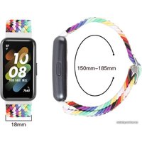 Ремешок Rumi Wick из плетеного нейлона для Huawei Band 7 (цитрусовый микс)