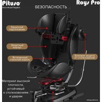 Детское автокресло Pituso Roys Pro (черный/серый вкладыш)