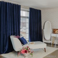 Штора Этель Ренессанс 2.3x2.7 м (синий, 1 шт)