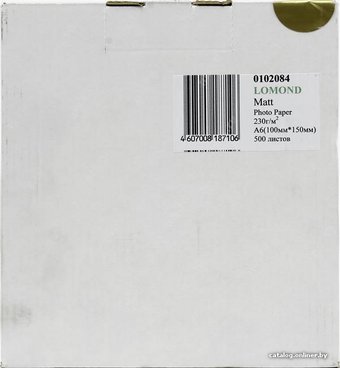 Lomond Матовая 10x15 230 г/кв.м. 500 листов (0102084)