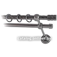 Карниз для штор Lm Decor Цилиндр 088 2р витой (антрацит, 1.6м)