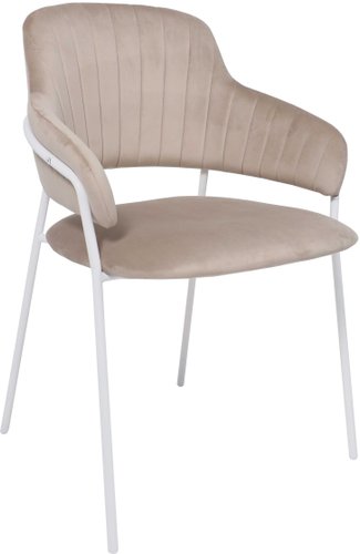 Алвест AV 448 (серо-бежевый бархат H-08/белый)