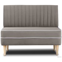 Диван Brioli Рони П двухместный 1.1м (V3/серо-коричневый)