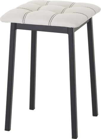 Табурет AMC Comfort 7К1.12 (кожзам, белый/черный)