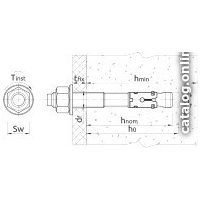 Анкер клиновой Rawlplug RL010010