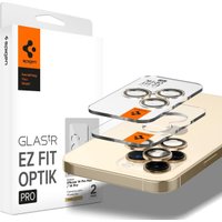 Защитное стекло Spigen Optik.Tr ”Ez Fit” Camera Protector 2шт для iPhone 14 Pro / 14 Pro Max Gold