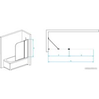 Стеклянная шторка для ванны RGW SC-011B 900 351101109-14