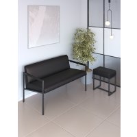 Пуфик Mio Tesoro Юнта (экокожа/черный)