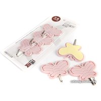 Крючок для ванны MonAmi 27-3112 (3 шт, розовый)