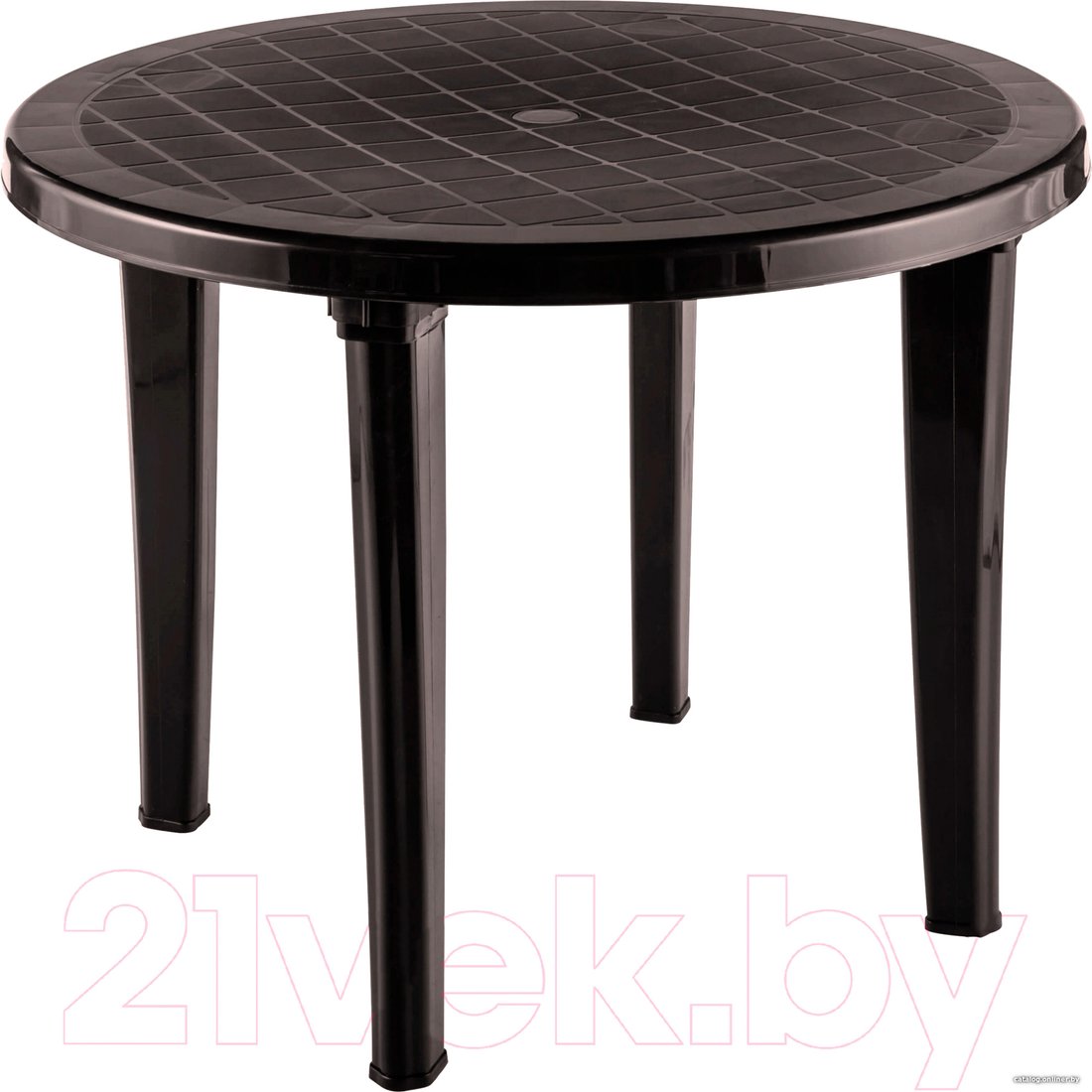 Садовый стол Элластик-Пласт Элластик Круглый 95x95x74 (шоколадный)