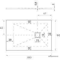 Душевой поддон Aquanet Pleasure 160x90 (черный)