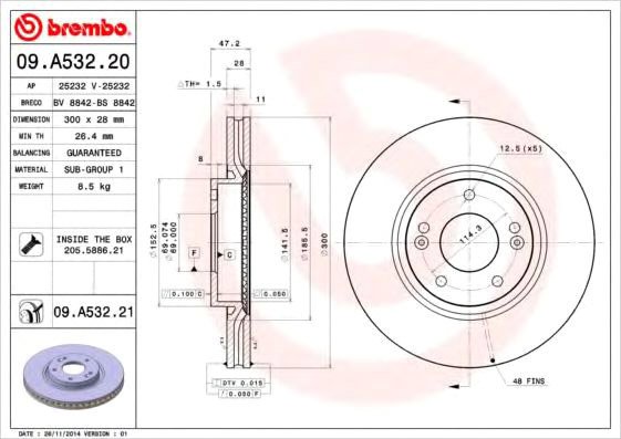 

Brembo 09A53220