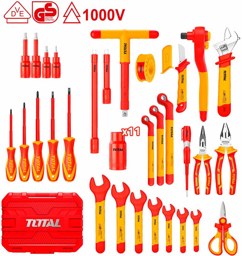 

Электромонтажный набор Total THKITH4101 (41 предмет)