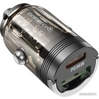 Автомобильное зарядное Borofone BZ29A PD36W + QC3.0 (прозрачный)