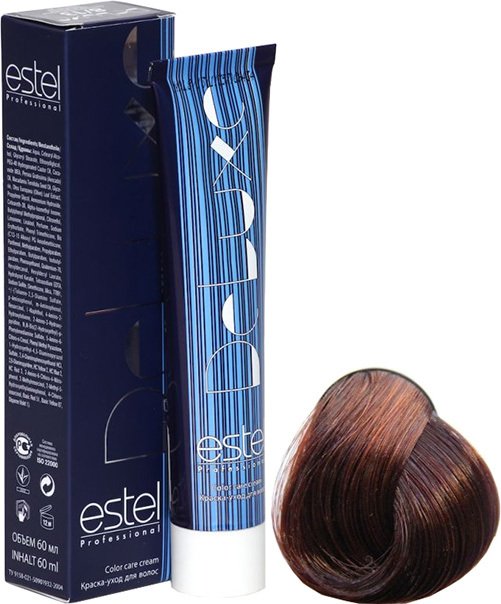

Крем-краска для волос Estel Professional De Luxe 5/4 светлый шатен медный
