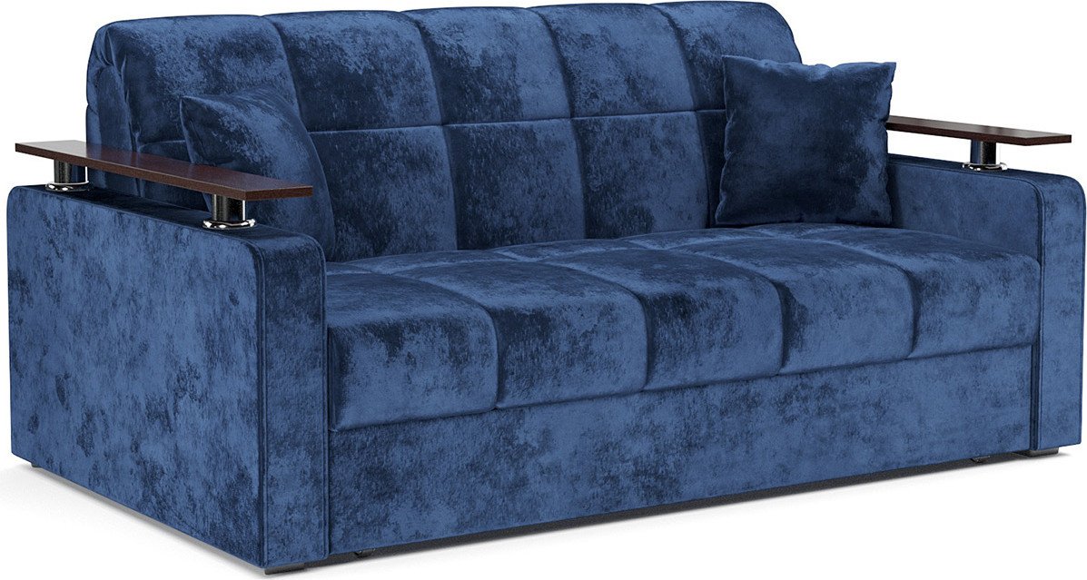 

Диван Мебель-АРС Аккордеон Бакли НПБ 155x200 (велюр синий Plush OWV-21)