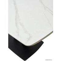 Кухонный стол M-City Alatri 120 Matt 614M04390 (White Marble Solid Ceramic/Black)