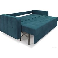 Диван Мебель-АРС Снеп (бархат сине-зеленый Star Velvet 43 Black Green)