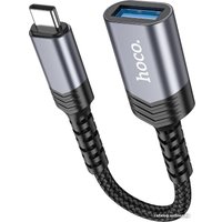 Адаптер Hoco UA24 USB Type-C - USB Type-A (0.16 м, черный)