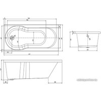 Ванна Ventospa Zefir LA 170x70 (с ножками)