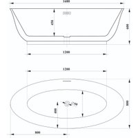 Ванна Cerutti Spa Greta170 СТ10516 1700x800x600 в Борисове