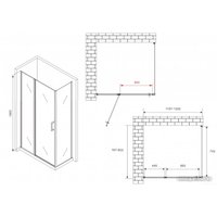 Душевой уголок Abber Sonnenstrand AG04120MS-S80M