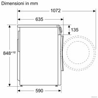 Стирально-сушильная машина Bosch Serie 6 WNA14449IT