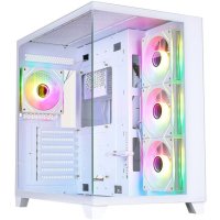 Корпус 1stPlayer MV8-TP MV8-TP-WH-3F7R-W-1F7-W (белый)