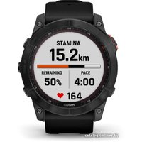 Умные часы Garmin Fenix 7X Solar (сланцево-серый/черный)