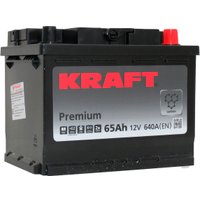 Автомобильный аккумулятор KRAFT Premium R+ (65 А·ч)