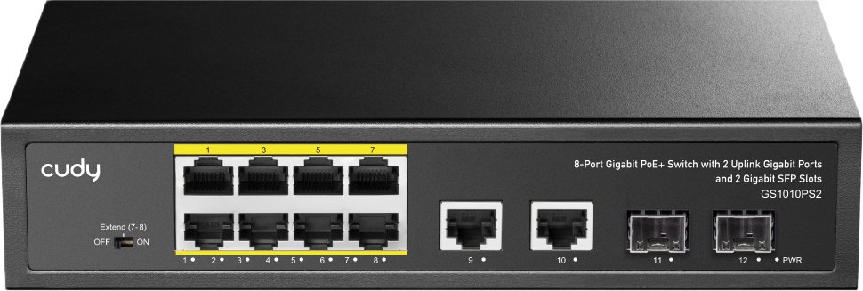 

Неуправляемый коммутатор Cudy GS1010PS2 1.0