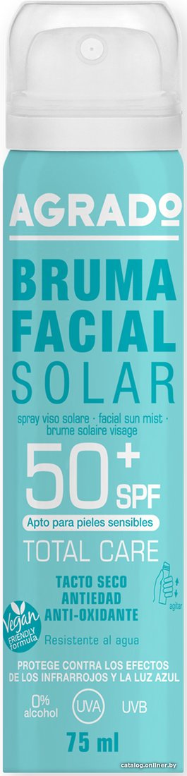 Спрей солнцезащитный Agrado Facial Sun Mist SPF 50+ 75 мл